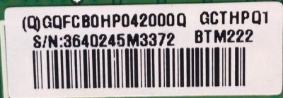 MAIN PARA MONITOR HP / NUMERO DE PARTE GQFCB0HP042 / 715G6911-M0C-008-004Y / GCTHPQ1 / BTM222 / 3640245M3372 / MODELO HSTND-9151-A - Imagen 4